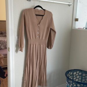 Knit midi dress